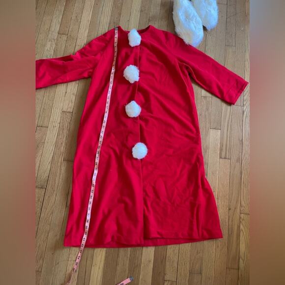 50s-60s Holiday Robe and Slipper Set - Picture 11 of 11